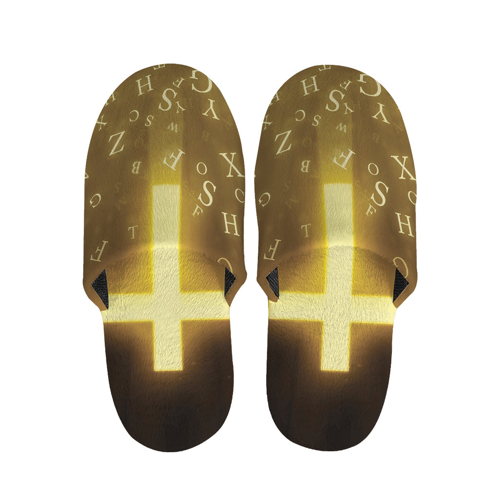 Christian Holy Bible Print Slippers