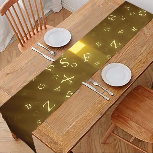 Christian Holy Bible Print Table Runner