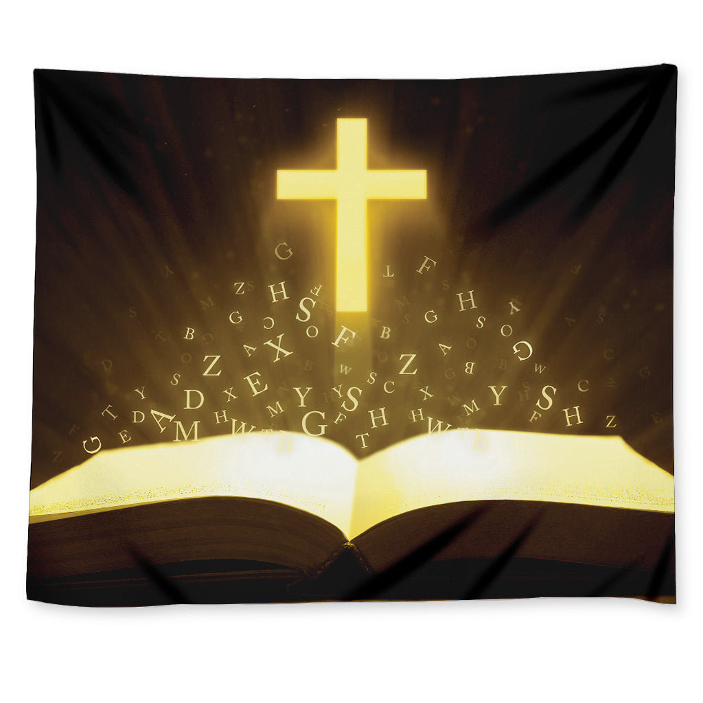 Christian Holy Bible Print Tapestry