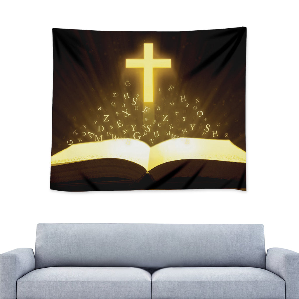 Christian Holy Bible Print Tapestry