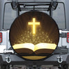 Christian Holy Bible Print Tire Cover