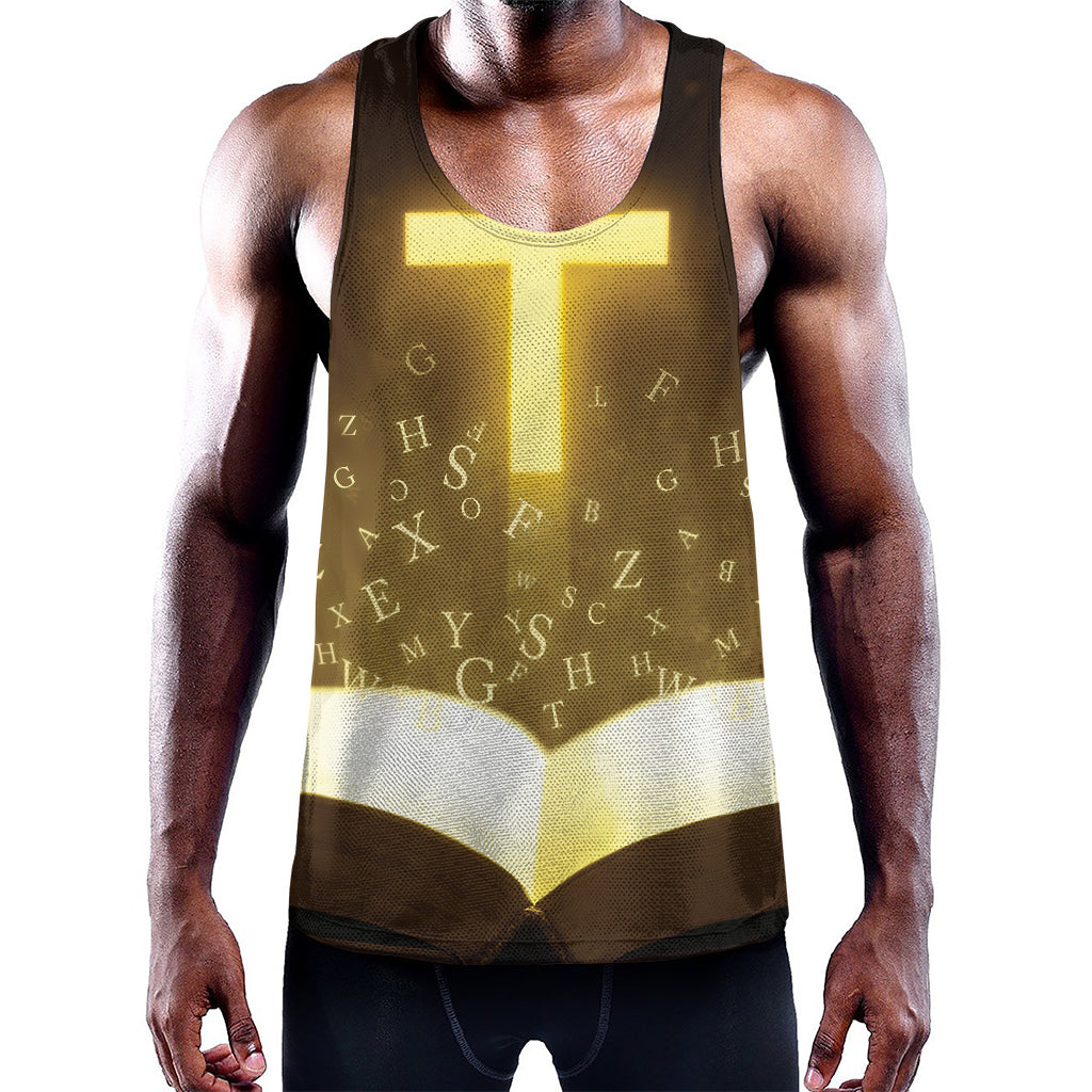 Christian Holy Bible Print Training Tank Top