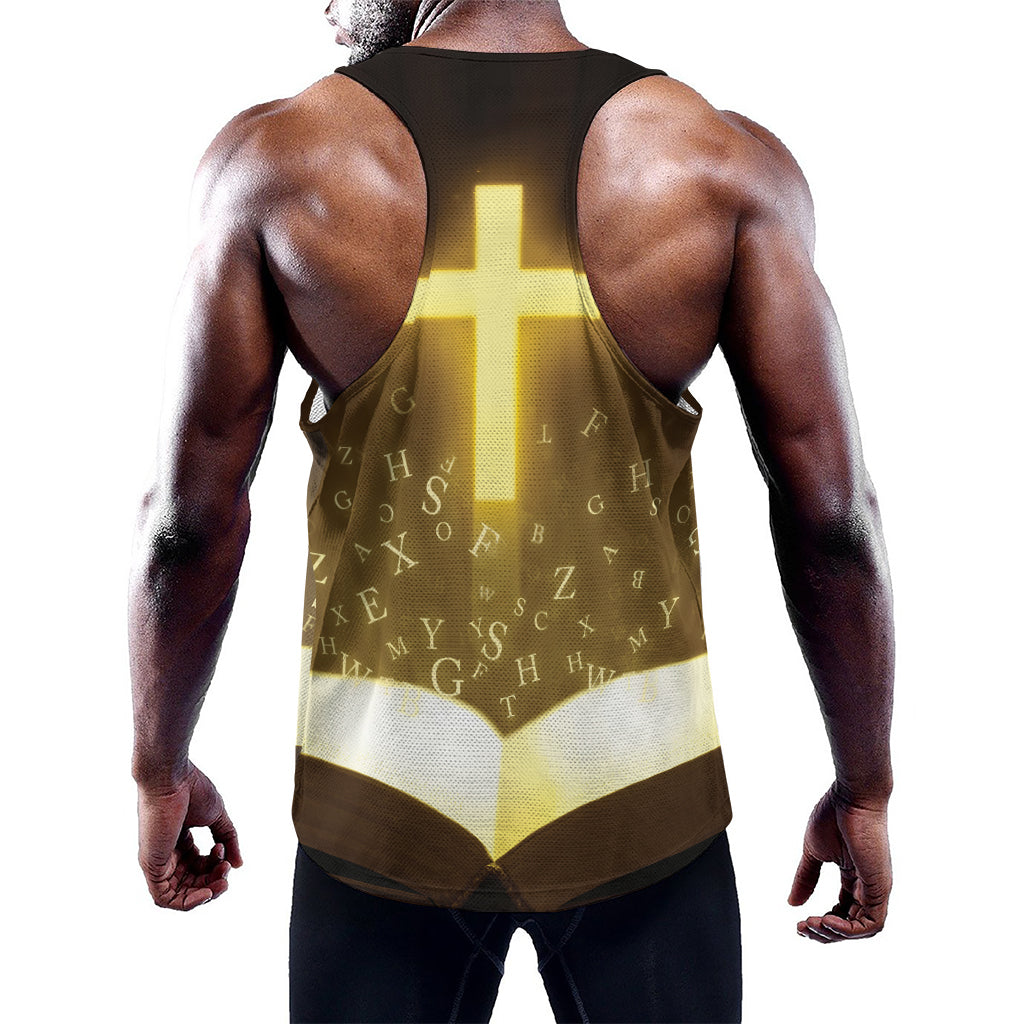Christian Holy Bible Print Training Tank Top
