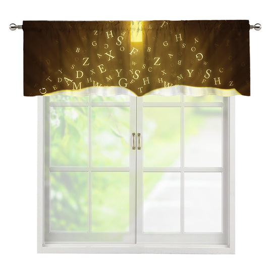 Christian Holy Bible Print Window Valance