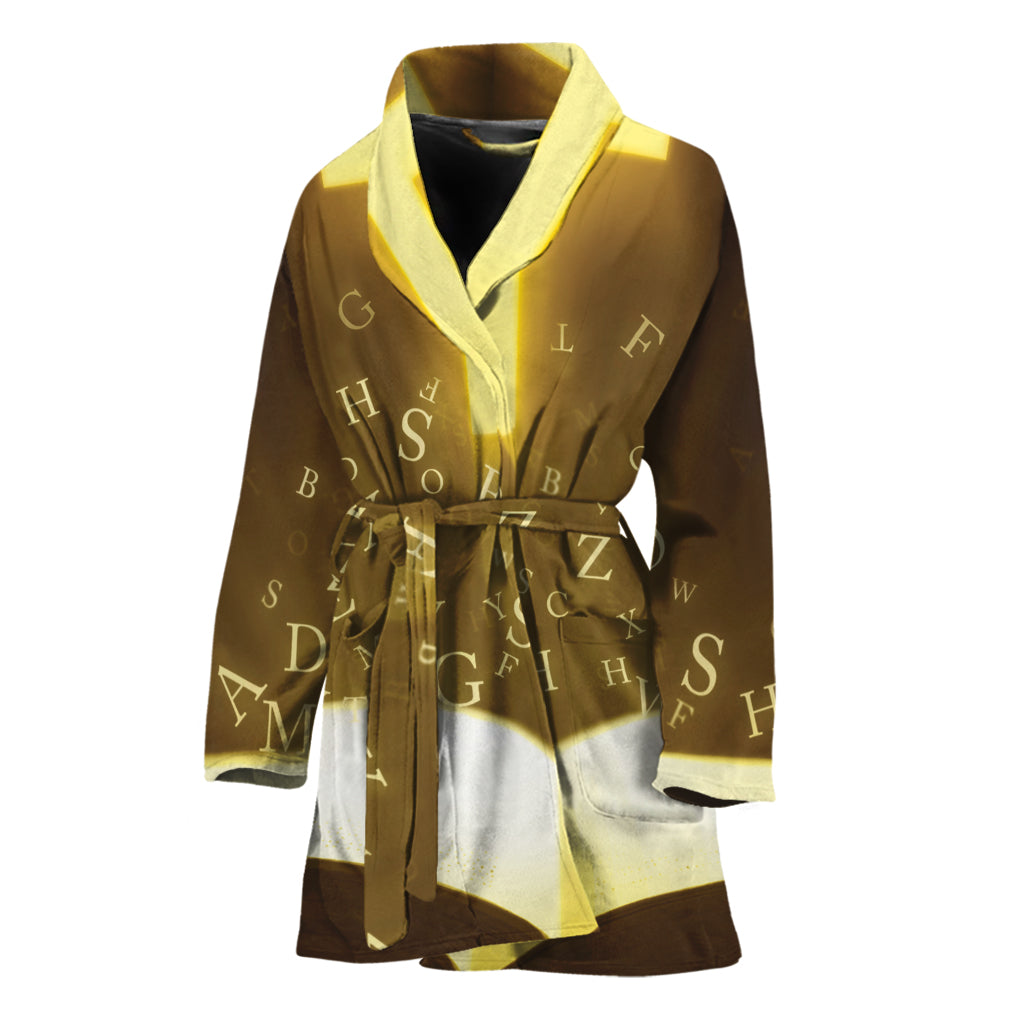 Christian Holy Bible Print Women's Bathrobe