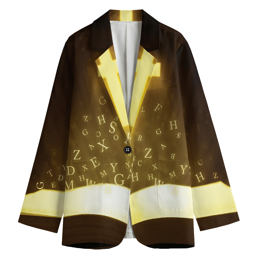 Christian Holy Bible Print Women's Blazer