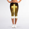 Christian Holy Bible Print Women's Capri Leggings