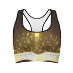 Christian Holy Bible Print Women's Sports Bra