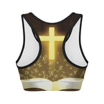 Christian Holy Bible Print Women's Sports Bra