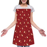 Christmas Angel Pattern Print Adjustable Apron