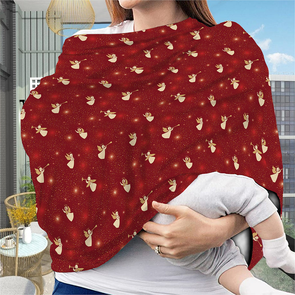 Christmas Angel Pattern Print Baby Seat Cover
