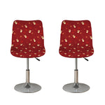 Christmas Angel Pattern Print Bar Stool Covers