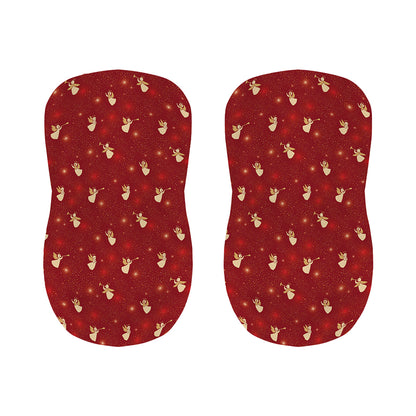 Christmas Angel Pattern Print Bar Stool Covers