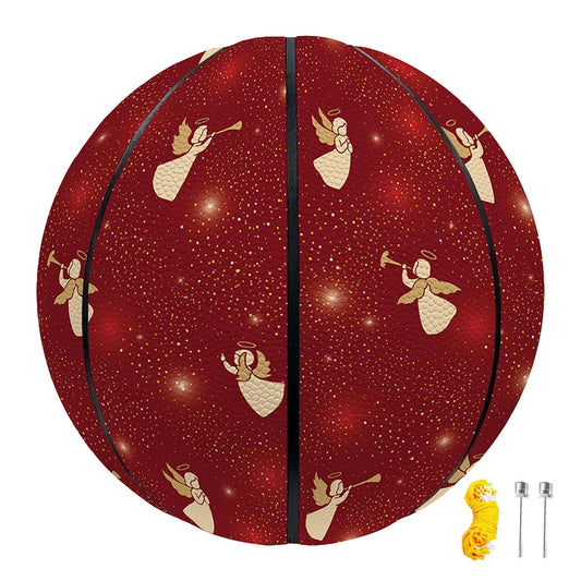 Christmas Angel Pattern Print Basketball
