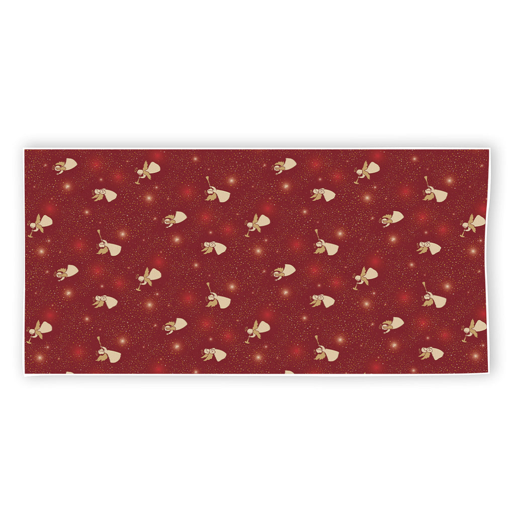Christmas Angel Pattern Print Beach Towel