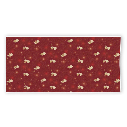 Christmas Angel Pattern Print Beach Towel
