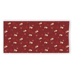 Christmas Angel Pattern Print Beach Towel