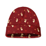 Christmas Angel Pattern Print Beanie