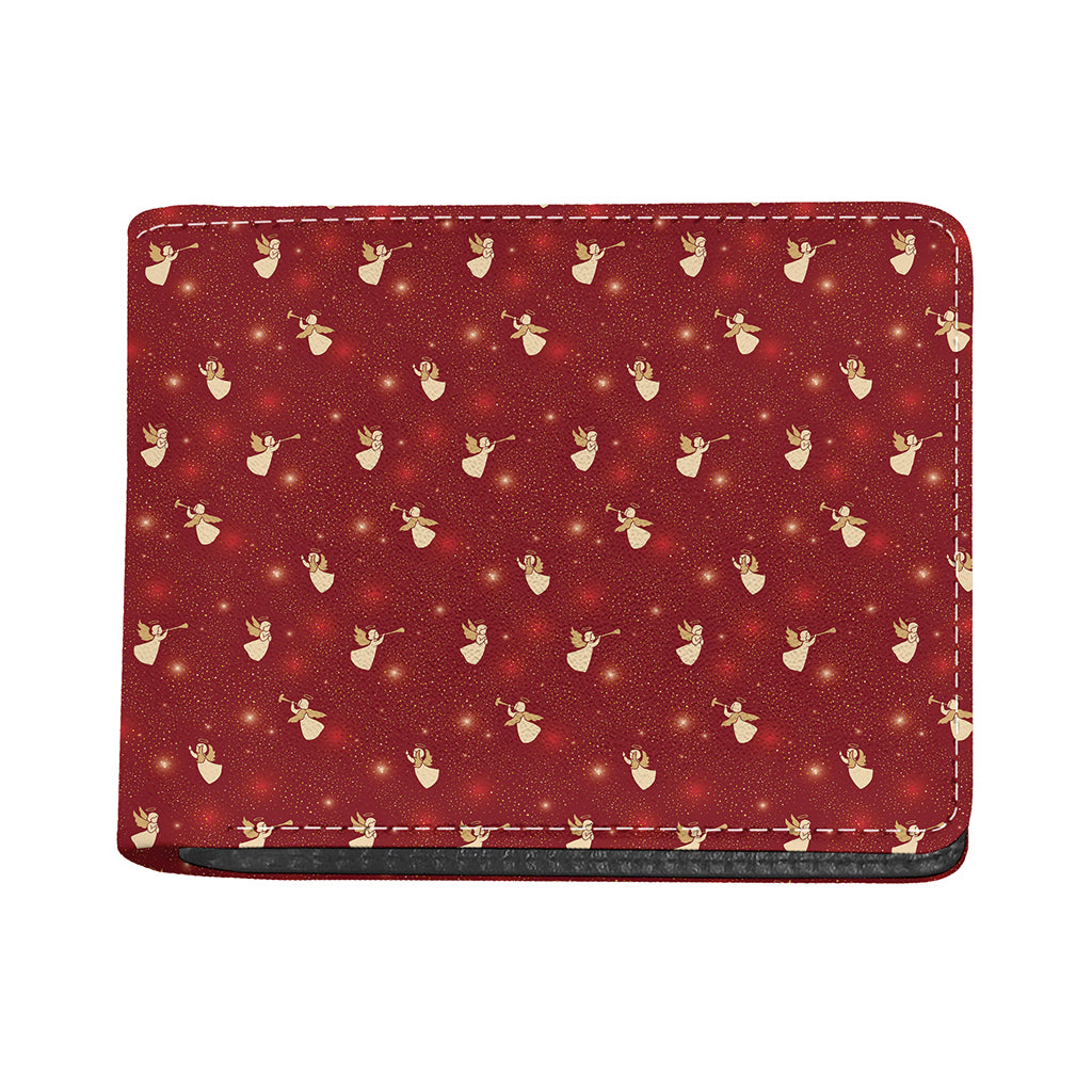 Christmas Angel Pattern Print Bifold Wallet