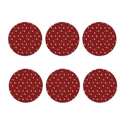 Christmas Angel Pattern Print Coaster Set