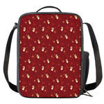 Christmas Angel Pattern Print Crossbody Lunch Bag