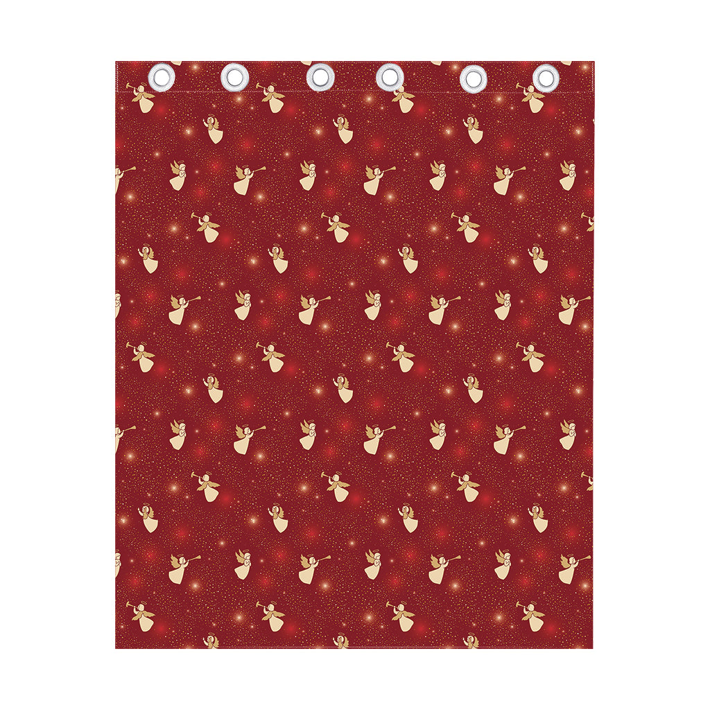 Christmas Angel Pattern Print Curtain
