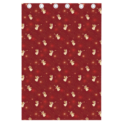 Christmas Angel Pattern Print Curtain
