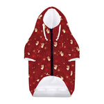 Christmas Angel Pattern Print Dog Zip Up Hoodie