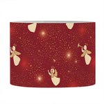 Christmas Angel Pattern Print Drum Lamp Shade