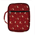 Christmas Angel Pattern Print Front Pocket Bible Bag