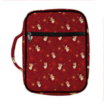 Christmas Angel Pattern Print Front Pocket Bible Bag