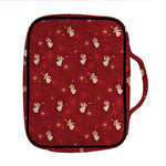 Christmas Angel Pattern Print Front Pocket Bible Bag