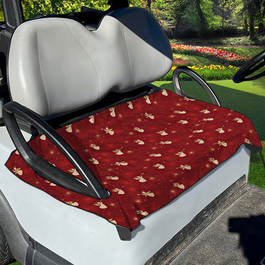 Christmas Angel Pattern Print Golf Cart Seat Cover