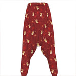 Christmas Angel Pattern Print Hammer Pants