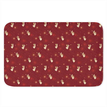 Christmas Angel Pattern Print Indoor Door Mat