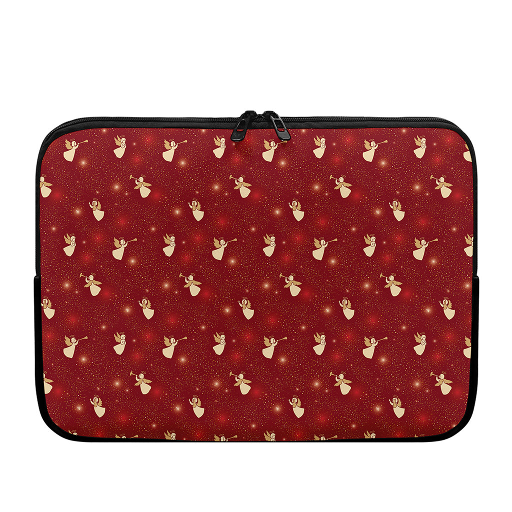 Christmas Angel Pattern Print Laptop Sleeve