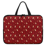 Christmas Angel Pattern Print Laptop Sleeve With Handle