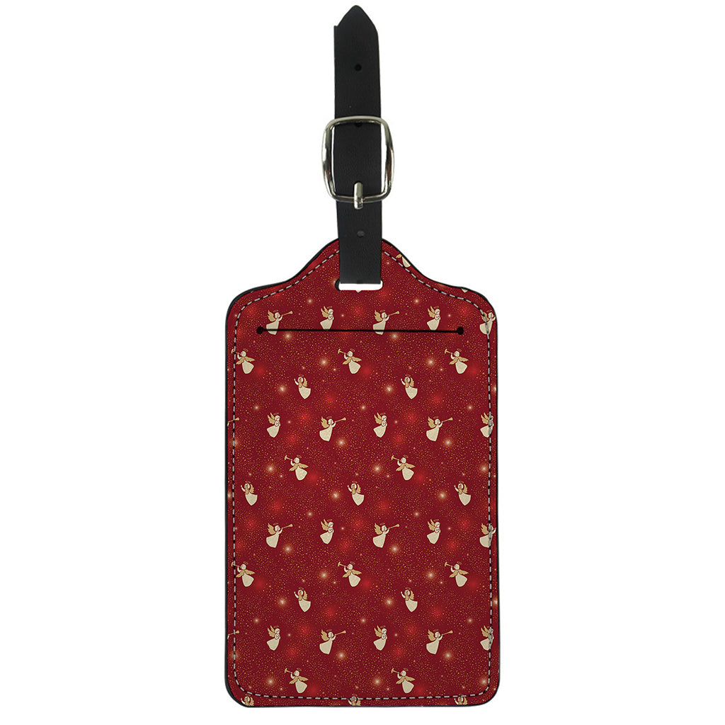 Christmas Angel Pattern Print Luggage Tag