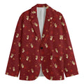 Christmas Angel Pattern Print Men's Blazer