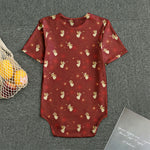 Christmas Angel Pattern Print Men's Bodysuit