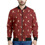 Christmas Angel Pattern Print Men's Bomber Jacket