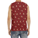Christmas Angel Pattern Print Men's Fitness Tank Top