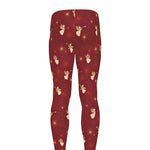 Christmas Angel Pattern Print Men's leggings