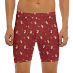 Christmas Angel Pattern Print Men's Long Boxer Briefs