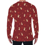Christmas Angel Pattern Print Men's Long Sleeve T-Shirt