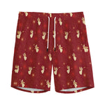 Christmas Angel Pattern Print Men's Sports Shorts