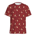 Christmas Angel Pattern Print Men's Athletic T-Shirt