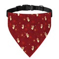 Christmas Angel Pattern Print Over The Collar Dog Bandana