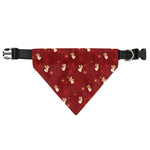 Christmas Angel Pattern Print Over The Collar Dog Bandana