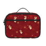 Christmas Angel Pattern Print Portable Lunch Bag
